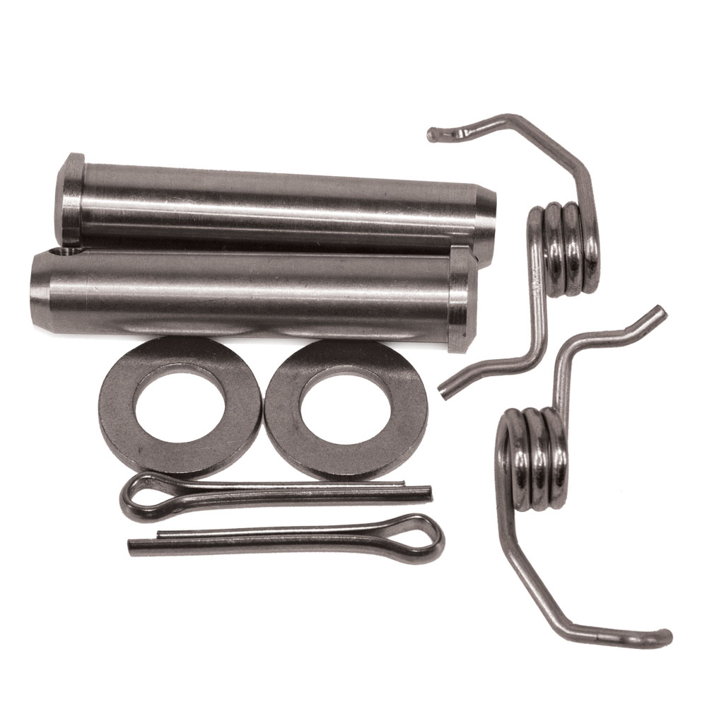 FOOT PEG PIN & SPRING SET KAWASAKI KX125-250 88-96, KX500 88-04  (R)